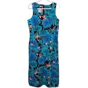 Hilo Hattie | Vintage Hawaiian Maxi Dress Tropical Print Size 16